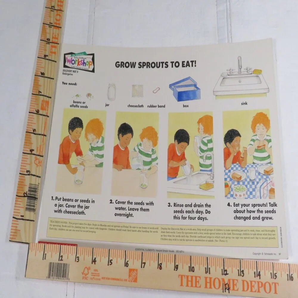 Scholastic English Spanish (10) Task Cards / Job Cards Classroom or Homeschool